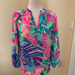 100% silk Lilly Pulitzer blouse